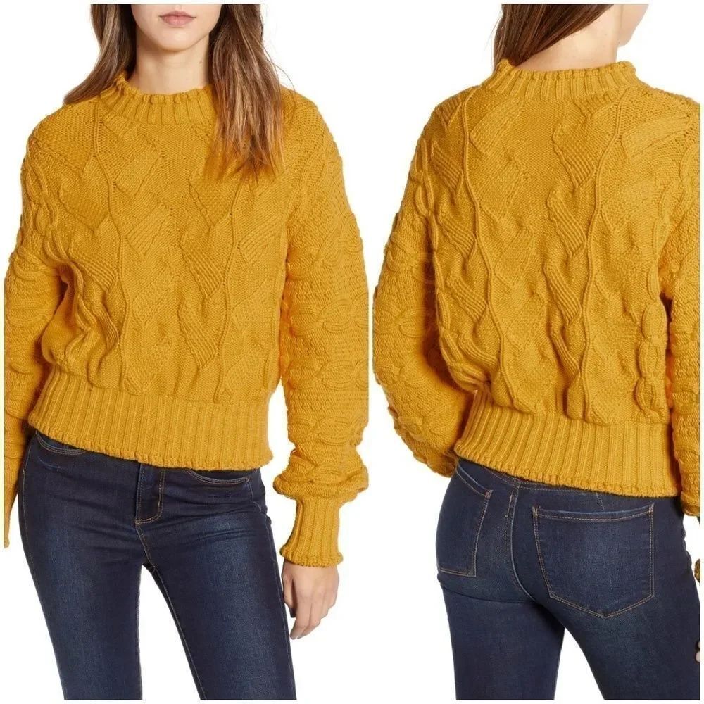 Love by Design Textured Cable Knit Sweater